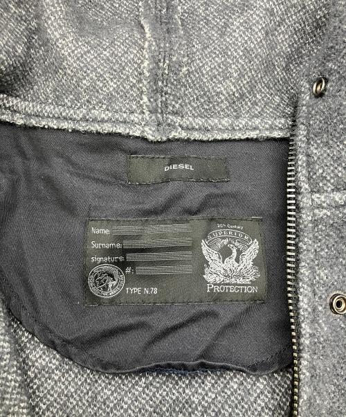 DIESEL（ディーゼル）DIESEL (ディーゼル) フーデッドコート グレー サイズ:不明の古着・服飾アイテム