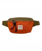 FILSONフィルソン）の古着「ウエストポーチ SURVEYOR CROSSBODY PACK」｜カーキ×オレンジ