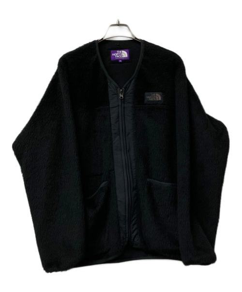 THE NORTHFACE PURPLELABEL（ザ・ノースフェイス パープルレーベル）THE NORTHFACE PURPLELABEL (ザ・ノースフェイス パープルレーベル) フリースジャケット PLAS Wool Fleece Field Cardigan ブラック サイズ:Sの古着・服飾アイテム