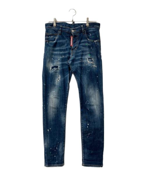 DSQUARED2（ディースクエアード）DSQUARED2 (ディースクエアード) スキニージーンズ インディゴ サイズ:Mの古着・服飾アイテム