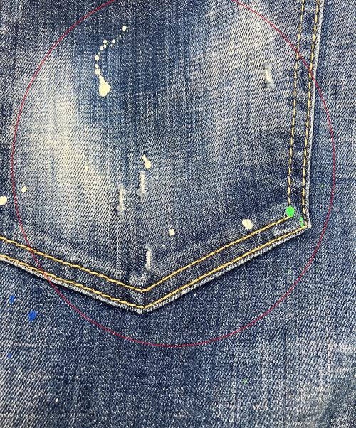 DSQUARED2（ディースクエアード）DSQUARED2 (ディースクエアード) スキニージーンズ インディゴ サイズ:Mの古着・服飾アイテム