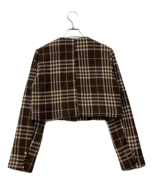 darich（ダーリッチ）darich (ダーリッチ) セットアップスーツ ブラウン×ベージュ サイズ:Freeの古着・服飾アイテム