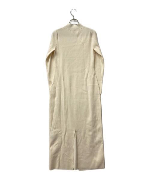 Lily Brown（リリーブラウン）Lily Brown (リリーブラウン) ニットワンピース ベージュ×ホワイト サイズ:ONE SIZEの古着・服飾アイテム