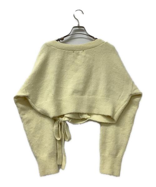 Snidel（スナイデル）Snidel (スナイデル) カシュクールカーディガンセットキャミワンピース イエロー サイズ:ONE SIZEの古着・服飾アイテム