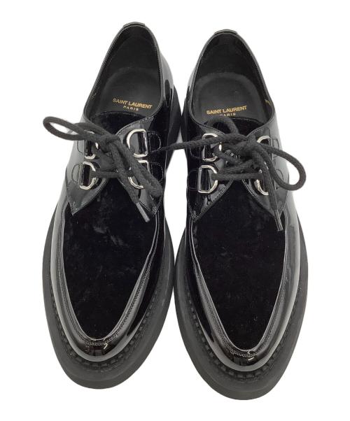 Saint Laurent Paris（サンローランパリ）Saint Laurent Paris (サンローランパリ) ダービーシューズ ブラック サイズ:42の古着・服飾アイテム