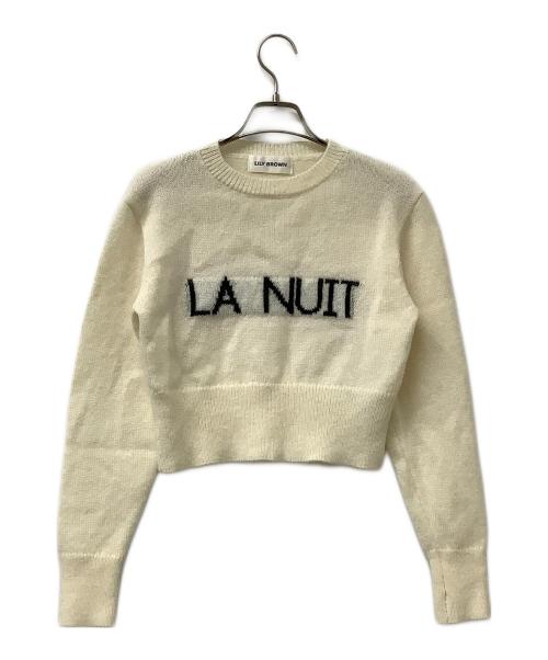 Lily Brown（リリーブラウン）Lily Brown (リリーブラウン) ニット ベージュ サイズ:Fの古着・服飾アイテム