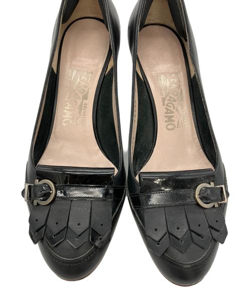Salvatore Ferragamo（サルヴァトーレ フェラガモ）Salvatore Ferragamo (サルヴァトーレ フェラガモ) パンプス ブラック サイズ:6の古着・服飾アイテム