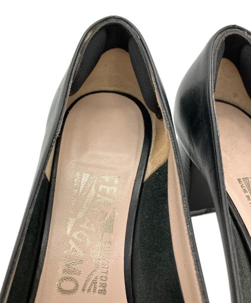 Salvatore Ferragamo（サルヴァトーレ フェラガモ）Salvatore Ferragamo (サルヴァトーレ フェラガモ) パンプス ブラック サイズ:6の古着・服飾アイテム