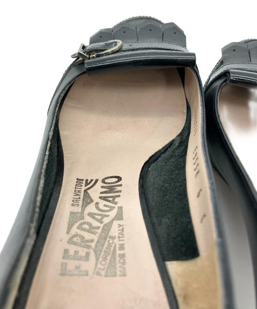 Salvatore Ferragamo（サルヴァトーレ フェラガモ）Salvatore Ferragamo (サルヴァトーレ フェラガモ) パンプス ブラック サイズ:6の古着・服飾アイテム