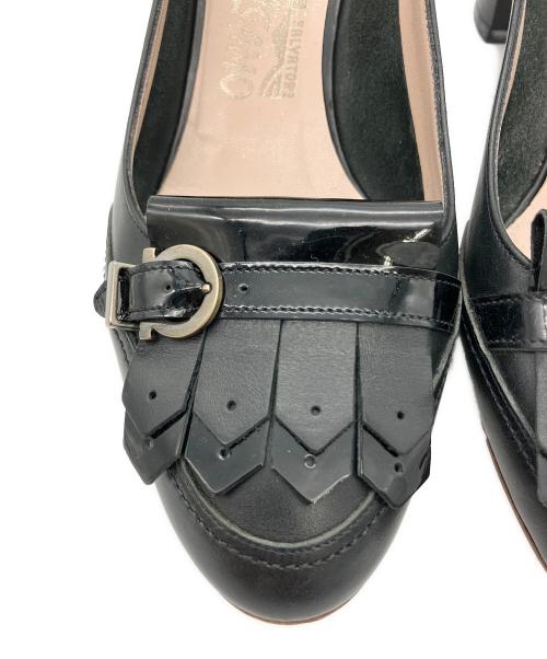 Salvatore Ferragamo（サルヴァトーレ フェラガモ）Salvatore Ferragamo (サルヴァトーレ フェラガモ) パンプス ブラック サイズ:6の古着・服飾アイテム