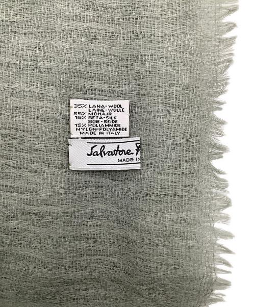 Salvatore Ferragamo（サルヴァトーレ フェラガモ）Salvatore Ferragamo (サルヴァトーレ フェラガモ) マフラー グリーンの古着・服飾アイテム