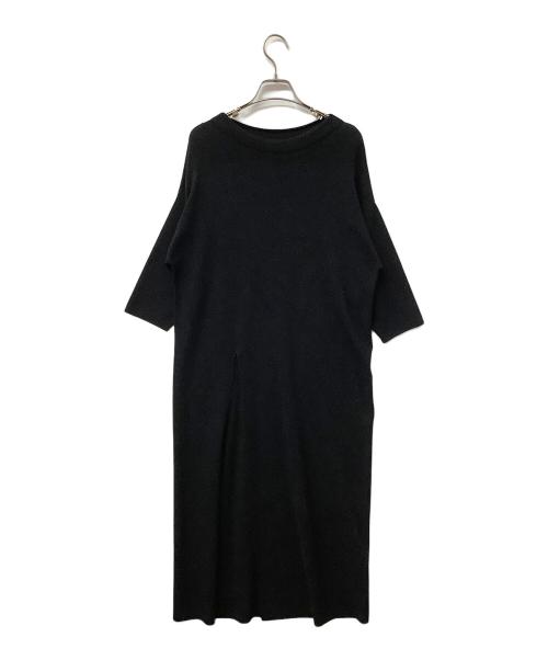 ELENDEEK（エレンディーク）ELENDEEK (エレンディーク) ワンピース スリット入りワンピース ブラック サイズ:2の古着・服飾アイテム