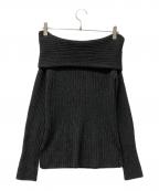 Stylevoice for xxxスタイルヴォイスフォー）の古着「オフショルダーニット」｜グレー