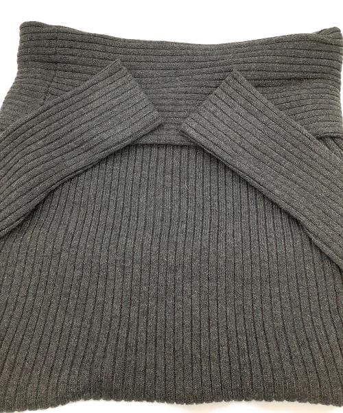 Stylevoice for xxx（スタイルヴォイスフォー）Stylevoice for xxx (スタイルヴォイスフォー) オフショルダーニット グレー サイズ:Fの古着・服飾アイテム