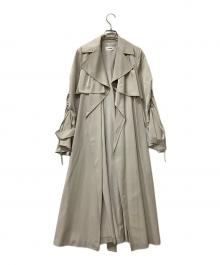 Snidel（スナイデル）の古着「グロストレンチコート」｜ベージュ