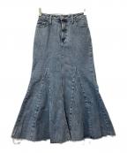 anuansアニュアンス）の古着「マーメイドデニムスカート」｜インディゴ