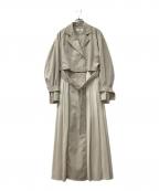 Snidelスナイデル）の古着「3WAYプリーツトレンチ」｜ベージュ×ホワイト