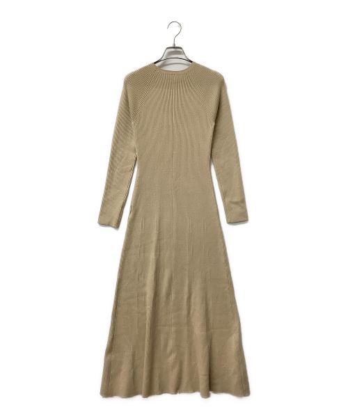 Snidel（スナイデル）Snidel (スナイデル) シンプルリブニットワンピース ブラウン サイズ:Fの古着・服飾アイテム