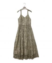 Rirandture（リランドチュール）の古着「刺繍キャミワンピース」｜グレー