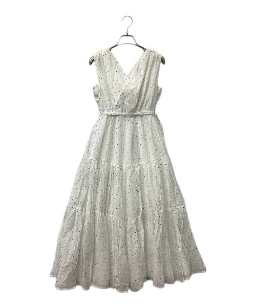 HER LIP TO（ハーリップトゥ）HER LIP TO (ハーリップトゥ) ノースリーブワンピース ホワイト サイズ:Sの古着・服飾アイテム