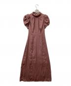 Snidelスナイデル）の古着「ギャザーパフスリワンピース」｜パープル