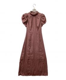 Snidel（スナイデル）の古着「ギャザーパフスリワンピース」｜パープル