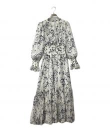 Snidel（スナイデル）の古着「プリーツプリントワンピース」｜ホワイト