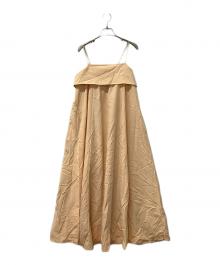 Snidel（スナイデル）の古着「ギャザーキャミワンピース」｜オレンジ