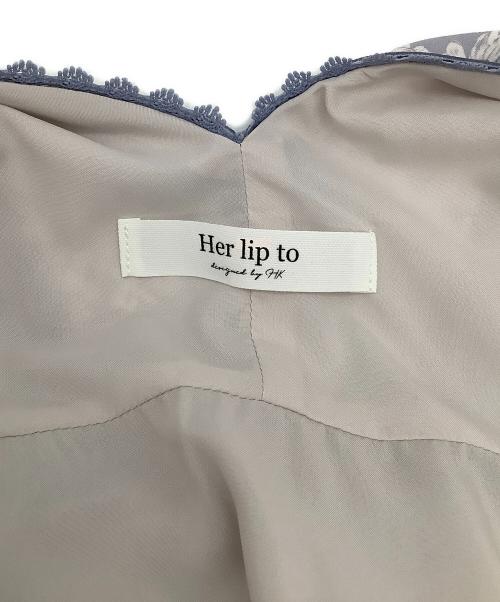 HER LIP TO（ハーリップトゥ）HER LIP TO (ハーリップトゥ) ノースリーブワンピース パープル サイズ:Sの古着・服飾アイテム