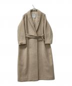 darichダーリッチ）の古着「ショールカラーロングコート」｜ベージュ
