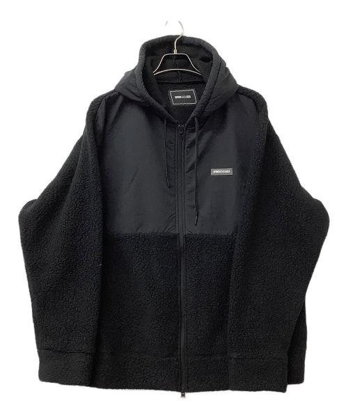 WIND AND SEA（ウィンダンシー）WIND AND SEA (ウィンダンシー) ボアジップパーカー ブラック サイズ:XLの古着・服飾アイテム
