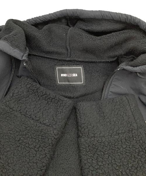 WIND AND SEA（ウィンダンシー）WIND AND SEA (ウィンダンシー) ボアジップパーカー ブラック サイズ:XLの古着・服飾アイテム