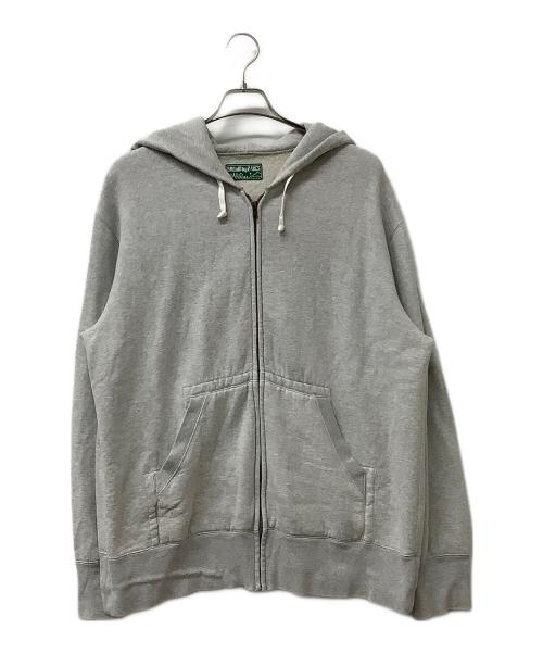 BROWN by 2-tacs（ブラウンバイツータックス）BROWN by 2-tacs (ブラウンバイツータックス) ジップパーカー グレー サイズ:LARGEの古着・服飾アイテム