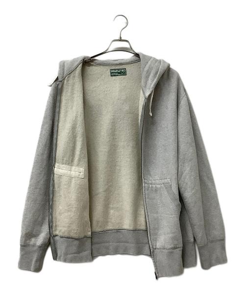 BROWN by 2-tacs（ブラウンバイツータックス）BROWN by 2-tacs (ブラウンバイツータックス) ジップパーカー グレー サイズ:LARGEの古着・服飾アイテム