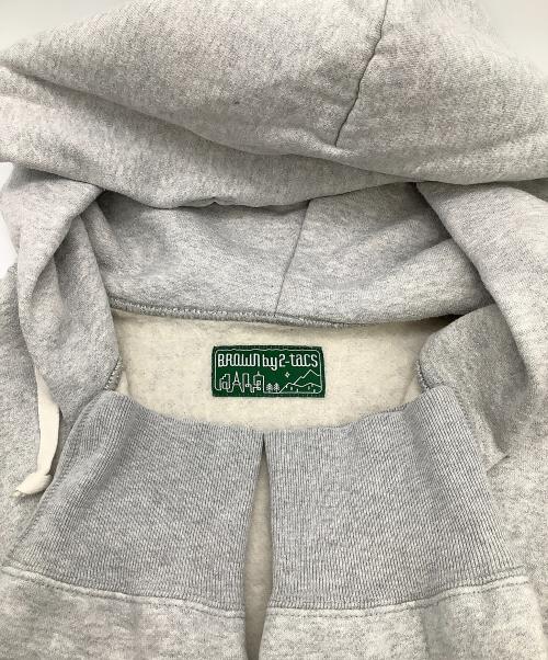 BROWN by 2-tacs（ブラウンバイツータックス）BROWN by 2-tacs (ブラウンバイツータックス) ジップパーカー グレー サイズ:LARGEの古着・服飾アイテム