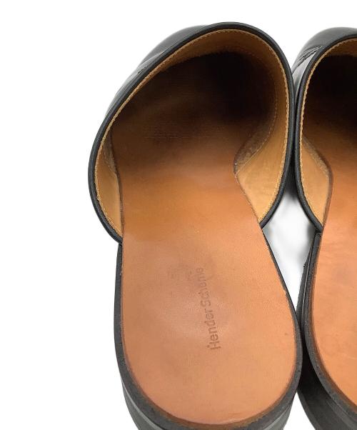 HENDER SCHEME（エンダースキーマ）HENDER SCHEME (エンダースキーマ) レザーサンダル サボ・クロッグサンダル ブラック サイズ:7の古着・服飾アイテム