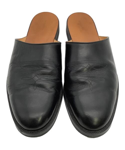 HENDER SCHEME（エンダースキーマ）HENDER SCHEME (エンダースキーマ) レザーサンダル サボ・クロッグサンダル ブラック サイズ:7の古着・服飾アイテム