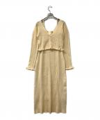 FRAY IDフレイ アイディー）の古着「キャミソールワンピース」｜ベージュ