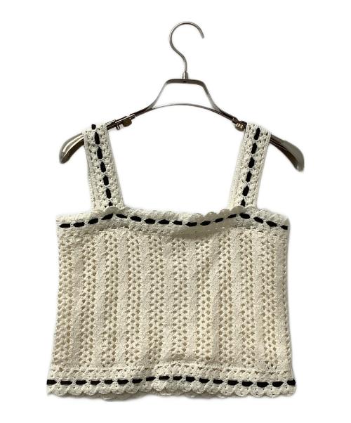 HER LIP TO（ハーリップトゥ）HER LIP TO (ハーリップトゥ) マーメイドクロシェセットアップ ホワイト サイズ:FREEの古着・服飾アイテム