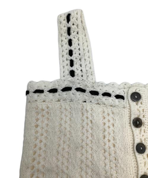 HER LIP TO（ハーリップトゥ）HER LIP TO (ハーリップトゥ) マーメイドクロシェセットアップ ホワイト サイズ:FREEの古着・服飾アイテム