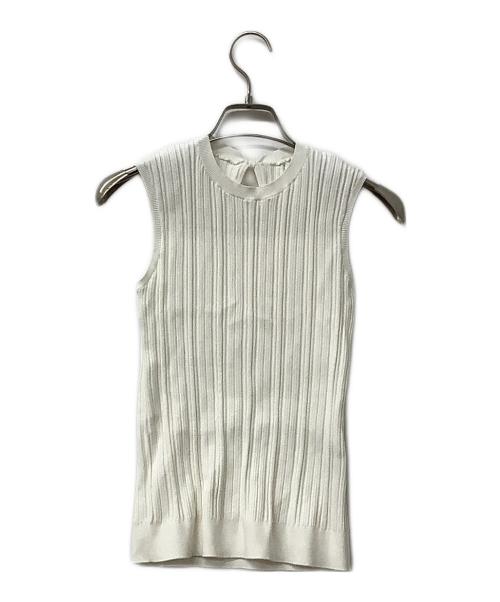 Apuweiser-riche（アプワイザーリッシェ）Apuweiser-riche (アプワイザーリッシェ) ノースリーブニット ホワイト サイズ:1 未使用品の古着・服飾アイテム