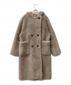 HER LIP TOハーリップトゥ）の古着「Fleur Shearling Boa Coat」｜ブラウン