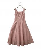 HER LIP TOハーリップトゥ）の古着「Catalina Back Ribbon Dress」｜ピンク