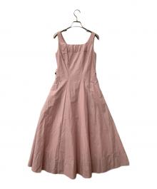 HER LIP TO（ハーリップトゥ）の古着「Catalina Back Ribbon Dress」｜ピンク