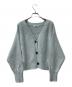 Snidel（スナイデル）の古着「フォックスファーオフショルカーディガン」｜スカイブルー