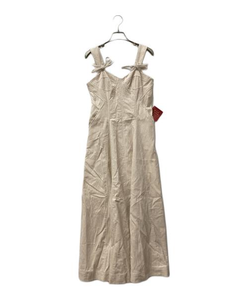 ME&ME COUTURE（ミーアンドミークチュール）ME&ME COUTURE (ミーアンドミークチュール) コーデュロイワンピース アイボリー サイズ:F 未使用品の古着・服飾アイテム