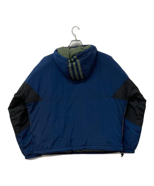 adidas Originals（アディダスオリジナル）adidas Originals (アディダスオリジナル) ANORAK PUFFY JACKET ネイビー×カーキ サイズ:Mの古着・服飾アイテム