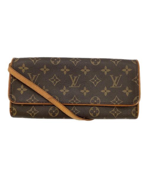 LOUIS VUITTON（ルイ ヴィトン）LOUIS VUITTON (ルイ ヴィトン) ポシェットツインGM モノグラム M51852 ブラウンの古着・服飾アイテム