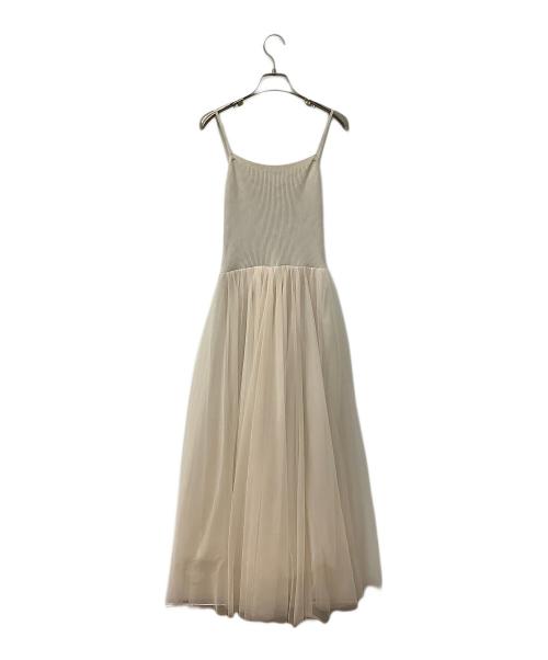 Snidel（スナイデル）Snidel (スナイデル) ボレロセットチュールニットワンピ アイボリー サイズ:ONE SIZEの古着・服飾アイテム