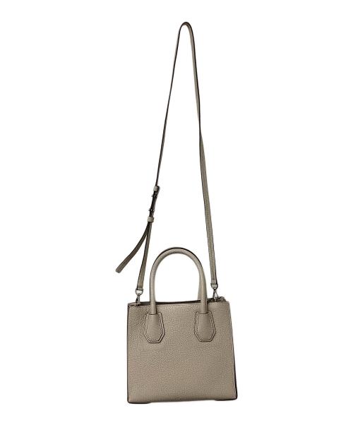 MICHAEL KORS（マイケル・コース）MICHAEL KORS (マイケル・コース) 2WAYバッグ Mercer Medium Messenger Bag ライトグレーの古着・服飾アイテム